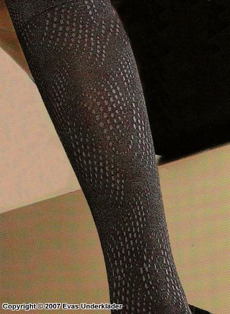 Knee high socks with snake print